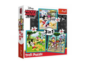 Пазли 34846 (3в1) Мікі Маус з друзями / Дісней Мікі Маус / Trefl