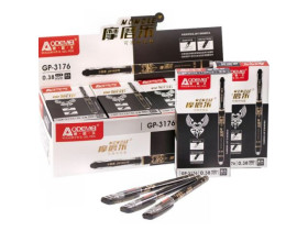 Ручка С пише-стирає 3176 ЧОРНА (12шт/144/2304)