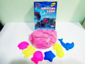 Песок кинетический 14-1000 (8-цветов)(24шт)