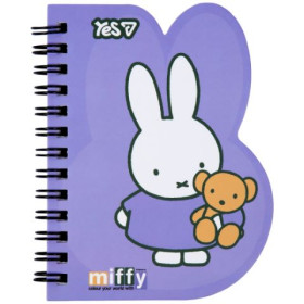 Блокнот Yes В7, 60 арк. подв. спіраль "Miffy Teddy", клітинка 152220