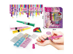 Набір для манікюру 8818 (72/2) 4 ручки пилочка наліпки розділювачі для пальців