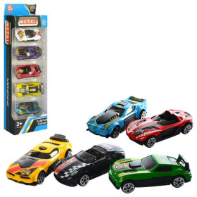 Н-р машинок SQ80335-F (60шт) металл, 5шт, 7см, 2 вида, в кор-ке, 9,5-29-4см