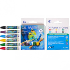 Воскові  карандаші 6кол, OIL PASTELS (360шт) "С" 906