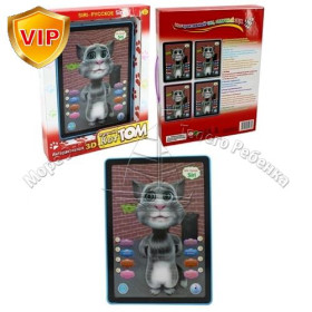 Планшет DB 6883 A 2 (24шт) Кот Том, сенсорный, рус.озвучивание, свет, на бат-ке, в кор-ке, 32-25-5см