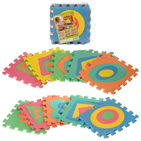 Коврик Мозаика M 2737 (12шт) EVA, фигуры большие-меньшие, 29-29-8см