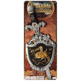 Набор рыцаря 2994 (144шт) щит, меч, на листе, 21-53-2,5см