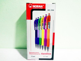 Ручка кульк.авт.NORMA 336 синя CAROLINA (12/1728)