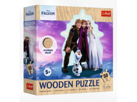 Пазли фігурні з дерева - (50 елм.) - "Крижане серце"/Trefl 20283