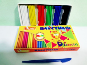 Пластилін "Умка" 6кол.120гр,ПЛ70 (20/80)