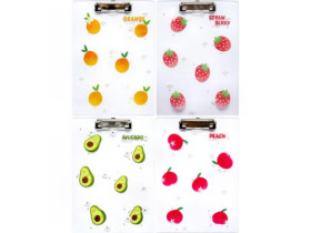 Папка-планшет A4 с зажимом K207, пластиковый, с рисунком