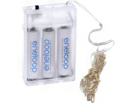 Гірлянда Ниточка на 3-х батарейках 100 лампочок 10м мультиколір RJ-04