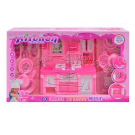 Мебель 6801 A (18шт) кухня, свет, муз, в кор-ке, 49-29-11см