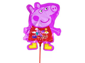 Кулька фольгована на паличці Пеппа (20шт) 991212 Імп