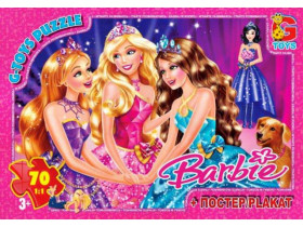 Пазли 70 ел. "G Toys" Барбі BA 007+постер