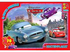 Пазли 70 ел. "G-Toys" Тачки Z 10217+постер