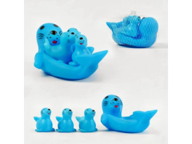 Писковки T 68-30 (288/4) "Семья тюленей", 4 штуки, в сетке