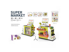 Магазин 668-124 (18) 46 елементів, звук,сканер, продукти,монети, на батар.