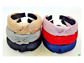 Обруч на голову 02-74 шифон (12шт)