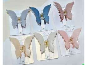 Краб для волос "Бабочка", арт. 02-84 (12 шт.)