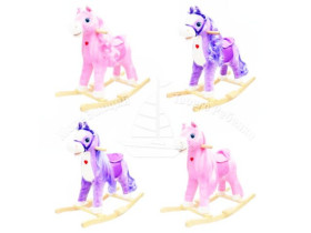 Качалка MP 0649 (4шт) лошадка, звук, 63-70-37см