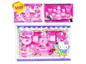 Посуда LN 242-613-645 A (18шт) HK, 3 вида, в кор-ке, 46-32-8,5см