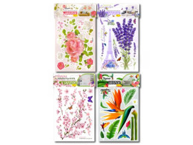 Набір декоративних наліпок НДН-01 А3 "Квіти" (40шт)