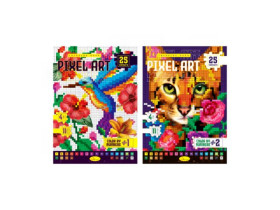 Розмальовка, видання для дозвілля, серія "PIXEL ART", 20 арк., РМ-85, мікс (12 шт.)