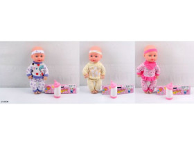 Пупс HX305-1-PVC/2-PVC/3-PVC (144шт/2) 3 види, пакет 24см