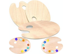 Деревяна палітра Овал 20*30см WP2030