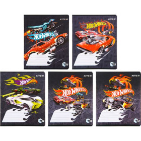Зошит шкільний Kite 12 арк., клітинка Hot Wheels HW22-232, 1шт/25