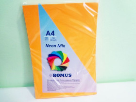 Папір Мікс Neon А4, 5 кольорів, 160 г/м², 125 арк., 50942