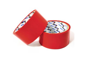 Скотч LEADER 395041, 50 м, червоний (6/72)