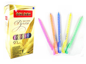 Ручка масляная, синяя, Curl, 014173/853270, Golden (50/2000)