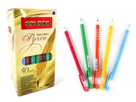 Ручка масляная, синяя, Lovely, 014175/853416, Golden (50/2000)