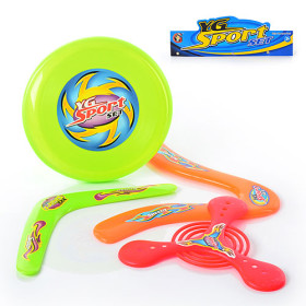 Бумеранг M 1980 (144шт) 3шт, тарелка, 4шт в кульке, 36-30-5см