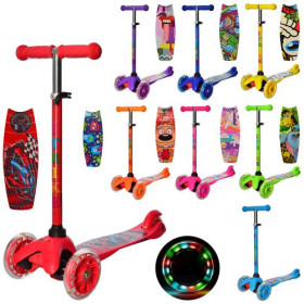 Скейт MS 0323-4 (10шт) 60-15см,пласт.підвіска,колесаПВХ