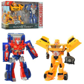 Трансформер 668-80 (24шт) TF,2шт,14см,робот+машинка,в кор-ке,29-19-7см