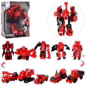 Трансформер 7700 (24шт) 5в1,робот+машинки,27см,в кор-ке,22,-31-9,5см