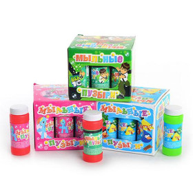 Мыльные пузыри M 2040 (180шт) +3 вида, 55мл, 9шт в дисплее, 38-20-14см