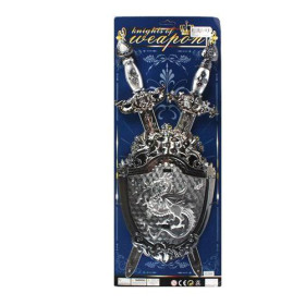 Набор рыцаря 2944 (96шт) меч 2шт, щит, на листе, 53-21см