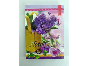 Блокнот А6, тверда обкладинка, "LOVE", золоте тиснення, "S"