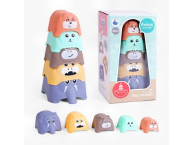 Пірамідка 666-01 (24/2) “Тварини”, 5 елементів, в коробці