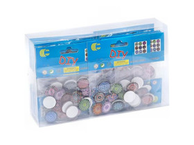 Н-р для творч.312-26, Камінь декор.скло 12шт,2см (24/288)