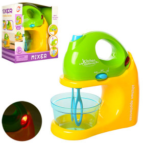 Миксер 1022 (36шт) свет,вращ,на бат-ке,в кор-ке,20-20-10см