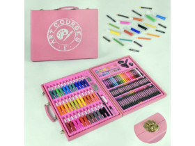 Н-р для творчества "7" C 44487 (10) 132 предм. дерев.чемодан