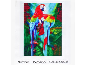 Алмазна мозаїка JS 25455 (50) "TK Group", "Птахи", 30х20 в коробці