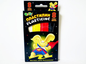 Пластилін люкс SAT 1162 Слон 8кол. (96шт)