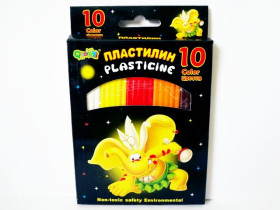 Пластилін люкс SAT 1163 Слон 10кол. (72шт)