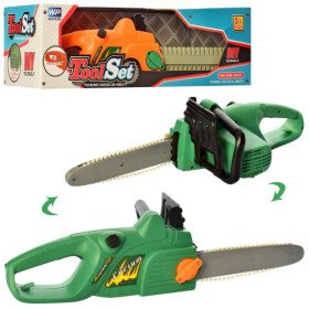 Бензопила A99-2-3 (36шт) звук,на бат-ці,в кор-ці,41,5-13-16см