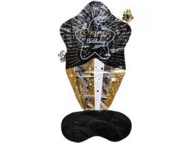 Фольгована підлогова куля "Happy Birthday", 130×70 см, арт. FL-004